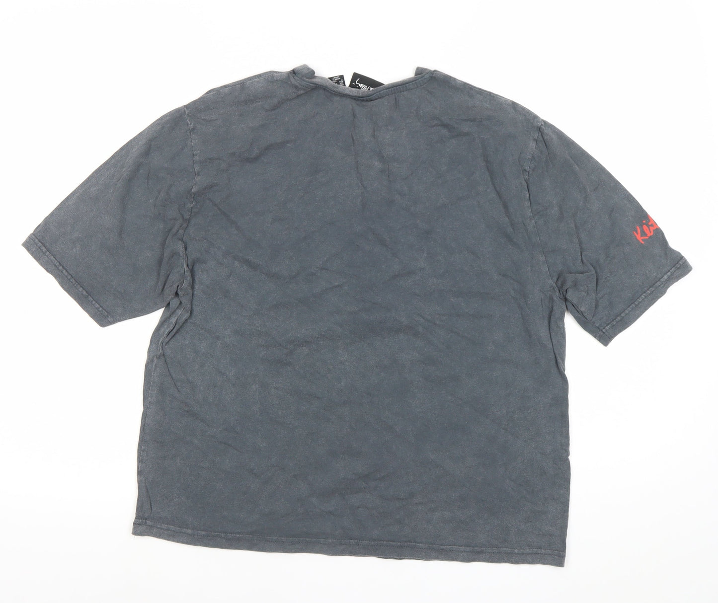 Womens UK Size XS Keith Haring Grey Basic T-Shirt