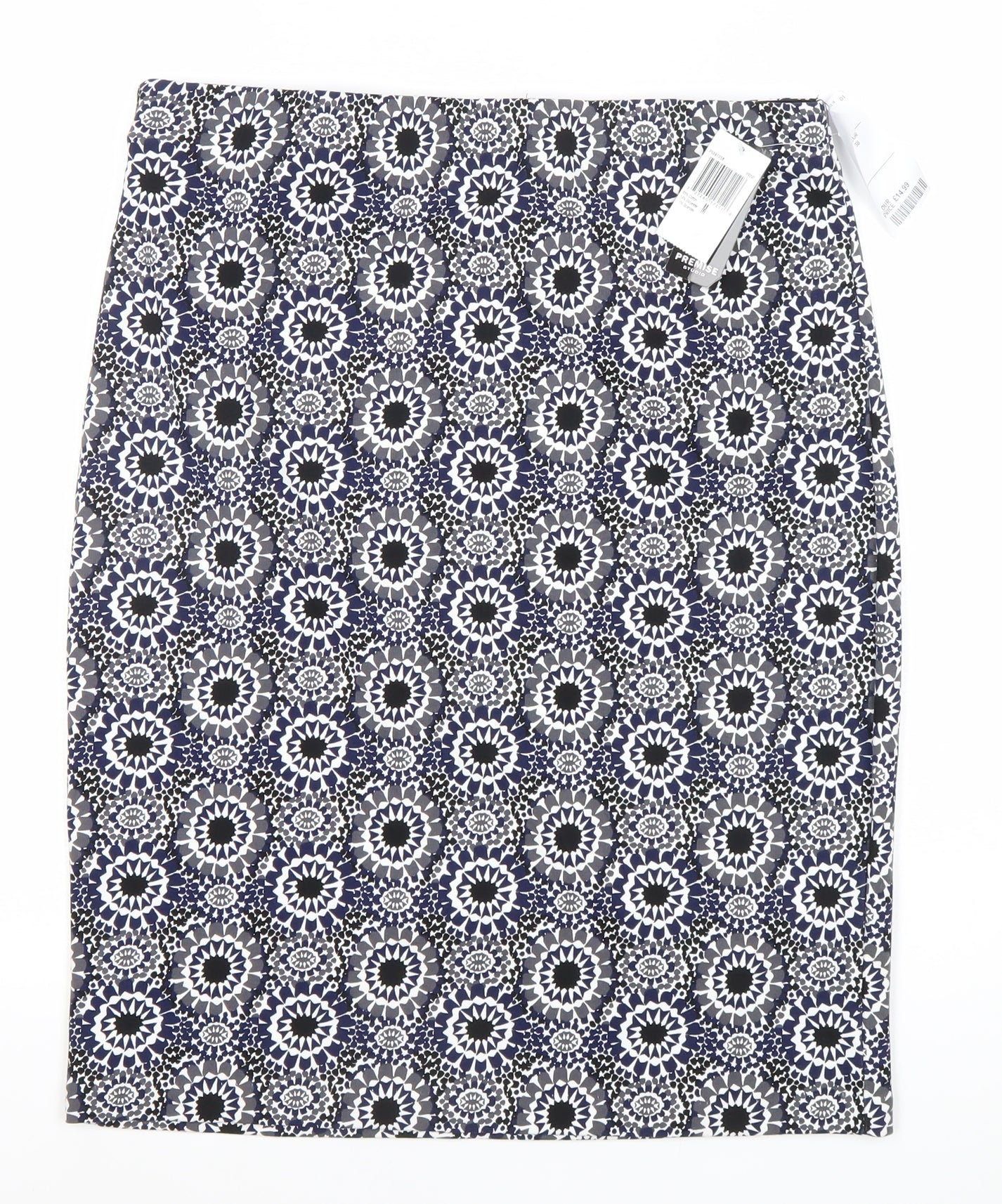 Premise Studio Women’s Blue Geometric Pencil Skirt M