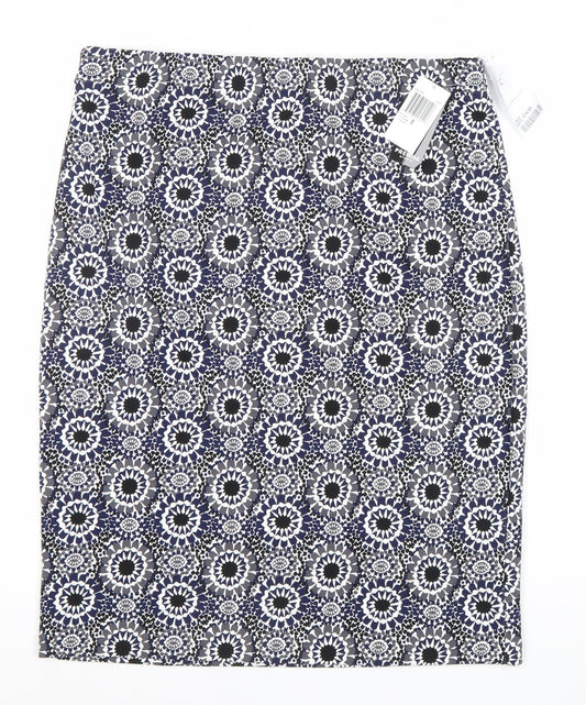 Premise Studio Women’s Blue Geometric Pencil Skirt M