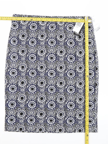 Premise Studio Women’s Blue Geometric Pencil Skirt M