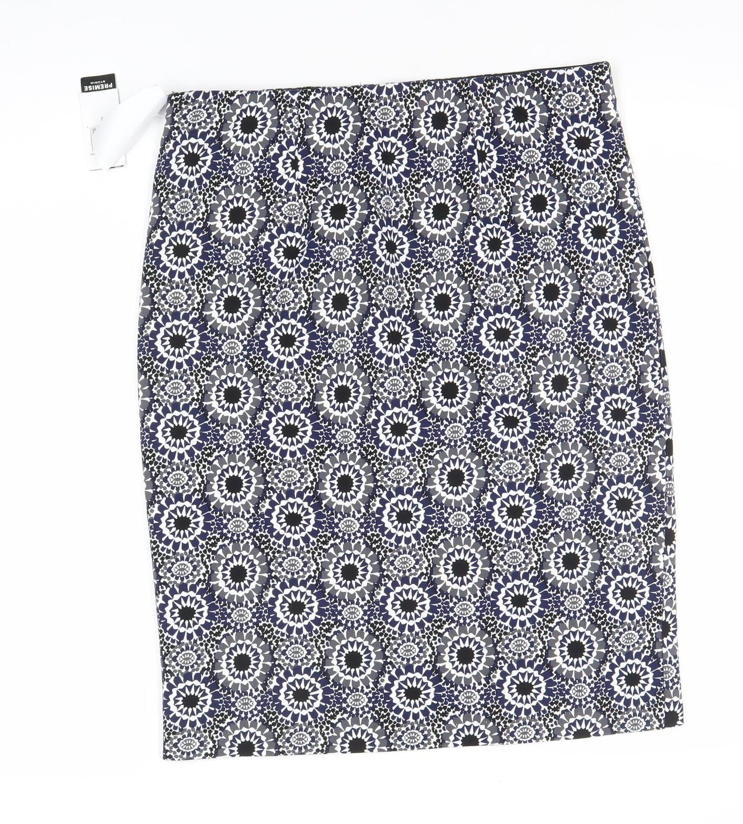 Premise Studio Women’s Blue Geometric Pencil Skirt M