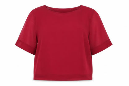 Womens UK Size 22 John Rocha Red Basic Blouse