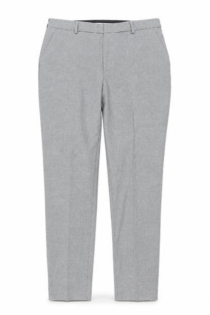 Stradivarius Womens Grey Check Slim Fit Chino Trousers Size 12