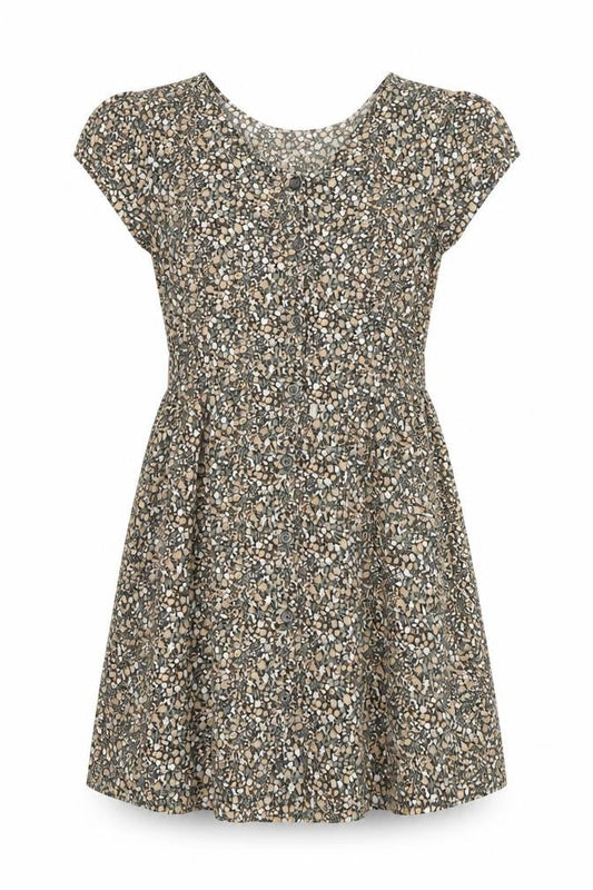Gap Girls Multicoloured Floral Shirt Dress 12-13 Years Viscose Knee Length