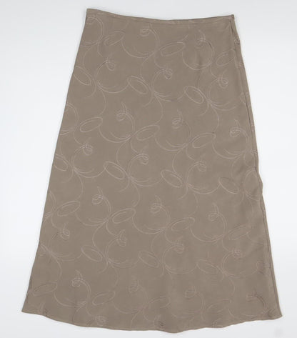 Amaranto Womens Brown Knee Length Pencil Skirt Size 12
