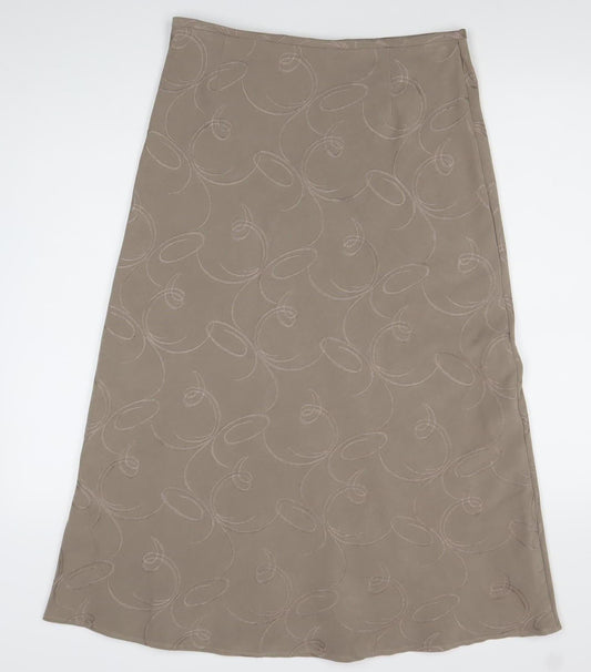 Amaranto Womens Brown Knee Length Pencil Skirt Size 12