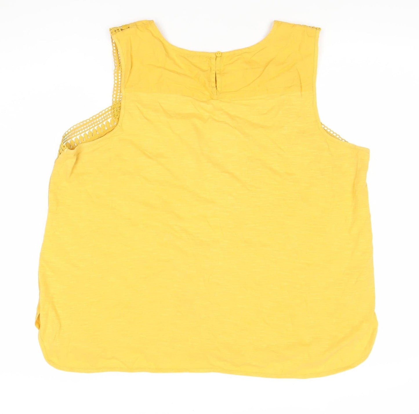 Womens UK Size 20 Marks and Spencer Yellow Tunic Blouse