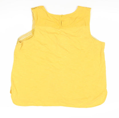 Womens UK Size 20 Marks and Spencer Yellow Tunic Blouse