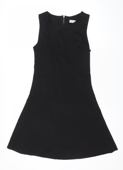 Stefano Bronzoni Women’s Black A-Line Sleeveless Knee Dress S