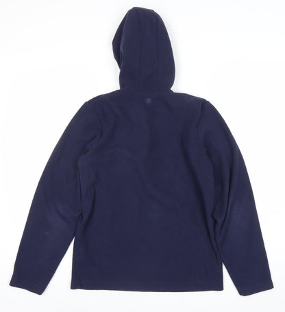 Mountain Warehouse Boys Blue Fleece Hoodie 13YRS 1/4 Zip Outdoor