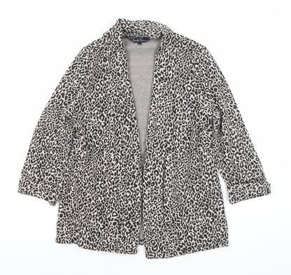 Candy Couture Girls Beige Animal Print Mid-Length Coat Age 12-13 Years