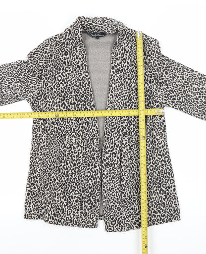 Candy Couture Girls Beige Animal Print Mid-Length Coat Age 12-13 Years