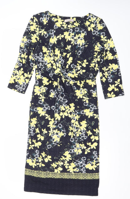 Marks and Spencer Women’s Multicoloured Floral Sheath Dress Size 12