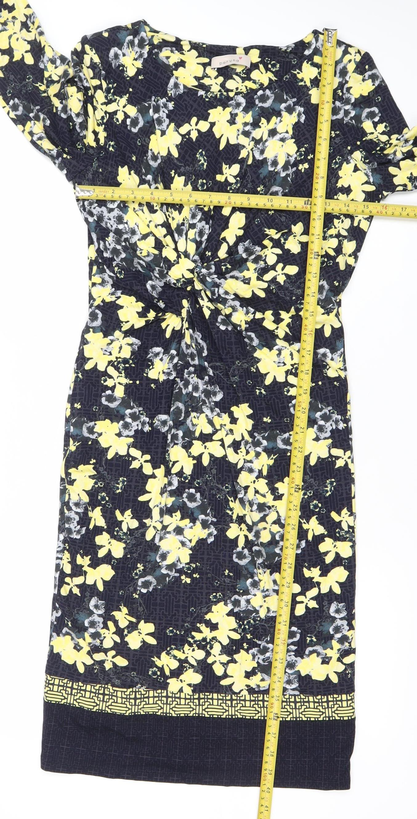 Marks and Spencer Women’s Multicoloured Floral Sheath Dress Size 12