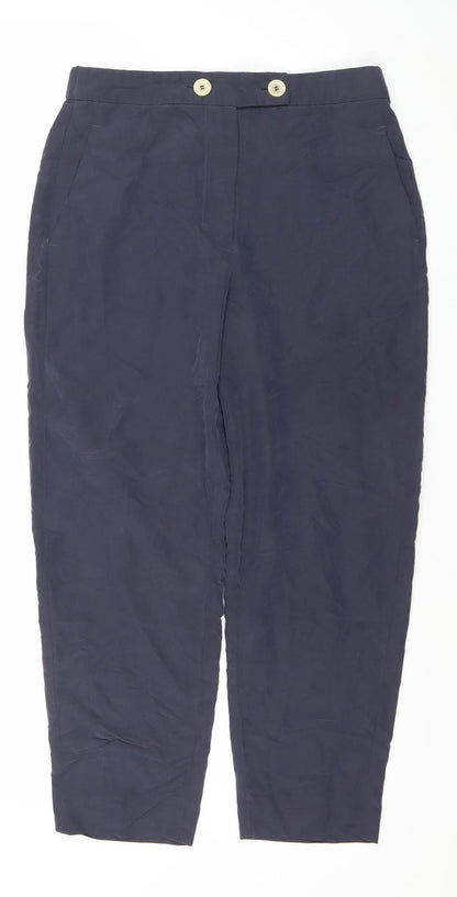 Womens UK Size 8 MNG Regular Fit BusinessFormalWorkwear Blue Trousers