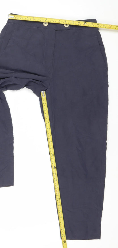 Womens UK Size 8 MNG Regular Fit BusinessFormalWorkwear Blue Trousers