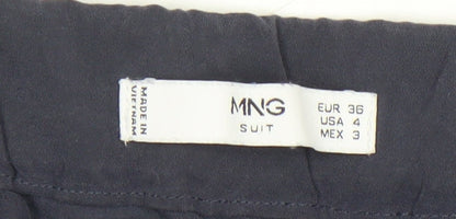 Womens UK Size 8 MNG Regular Fit BusinessFormalWorkwear Blue Trousers