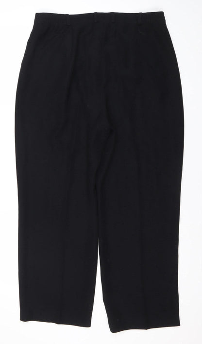 Womens UK Size 14 Marcona Regular Fit Dress Pants Black Trousers