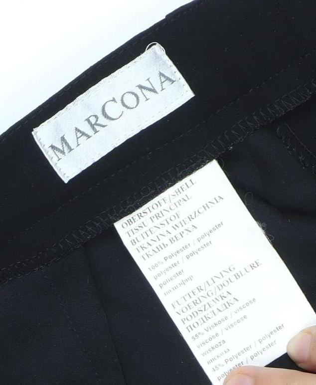 Womens UK Size 14 Marcona Regular Fit Dress Pants Black Trousers