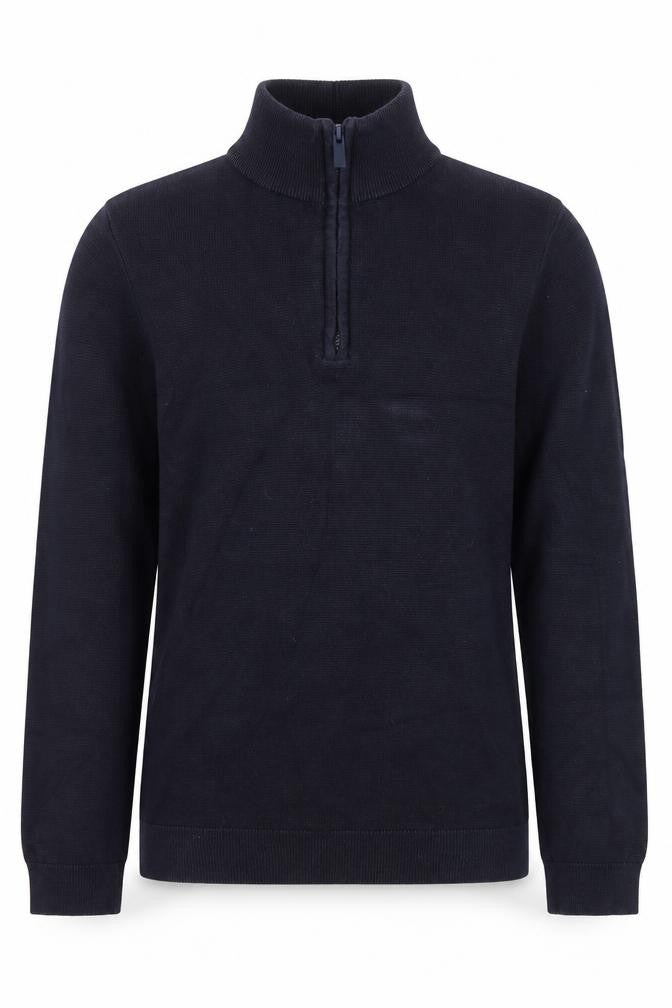 Next Boys Black Henley Half Zip Cotton Sweatshirt 13 Years