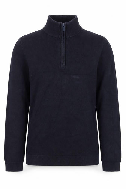 Next Boys Black Henley Half Zip Cotton Sweatshirt 13 Years