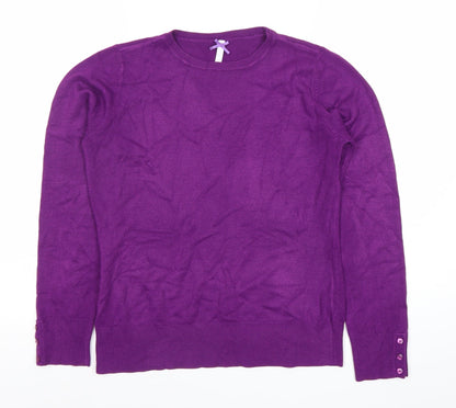 Womens UK Size 10 Papaya Purple Pullover Jumper
