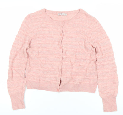 Womens UK Size S Cath Kidston Pink Cardigan Jumper