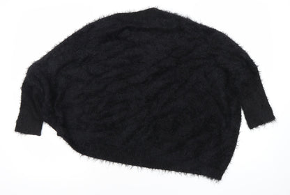 Sophylline Women’s Black Shrug Jumper Knit S 3/4 Sleeve Dolman