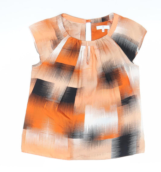 Jasper Conran Womens Multicoloured Geometric Blouse Size 12 Sleeveless