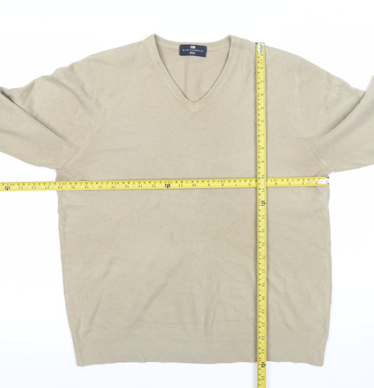 Marks and Spencer Men’s Beige V-Neck Pullover Jumper M