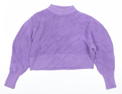 Womens UK Size XS Monki Purple Pullover Jumper