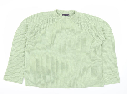 Womens UK Size L Marks and Spencer Green Pullover Jumper