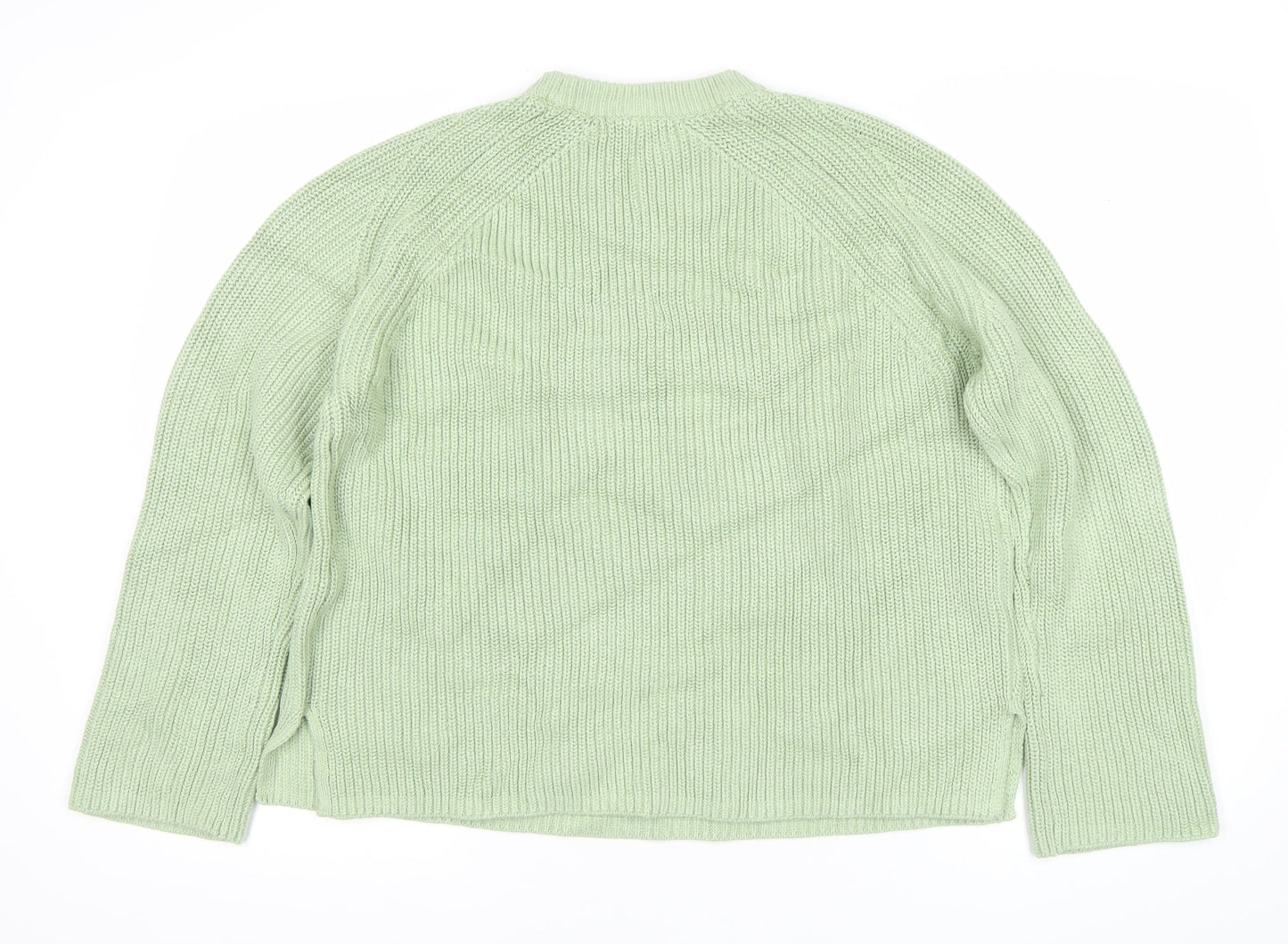 Womens UK Size L Marks and Spencer Green Pullover Jumper