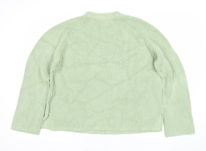 Womens UK Size L Marks and Spencer Green Pullover Jumper