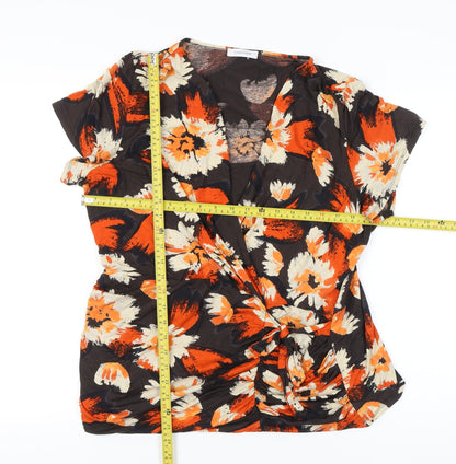 Womens UK Size XL Windsmoor Multicoloured Wrap Blouse