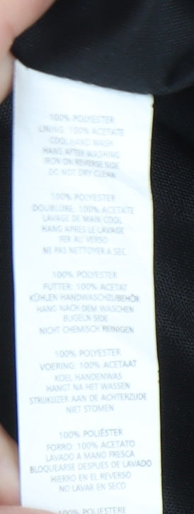 Boohoo Women’s Black Fit & Flare V-Neck Dress Size 10 Party Cocktail