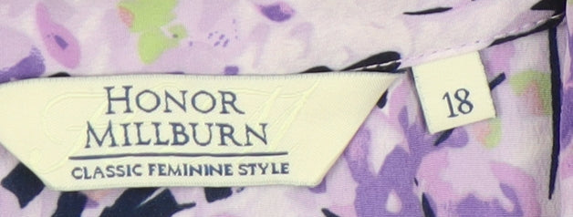 Womens UK Size 18 Honor Millburn Multicoloured Classic Button-Up