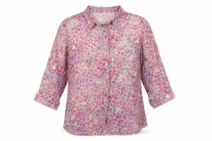 Womens UK Size 18 Damart Multicoloured Tunic Button-Up