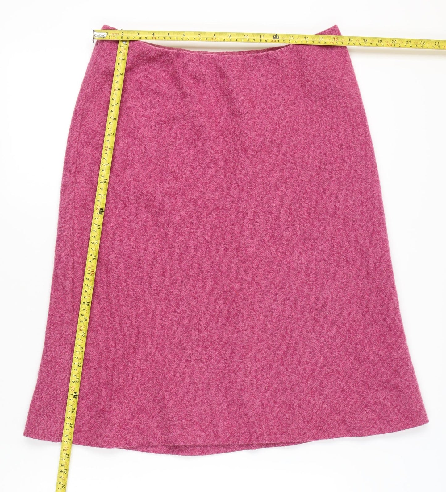 Alex & Co Women’s Pink Wool A-Line Knee Length Skirt Size 16