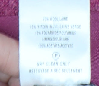 Alex & Co Women’s Pink Wool A-Line Knee Length Skirt Size 16