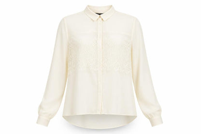 Womens UK Size 10 Topshop Ivory Basic Blouse