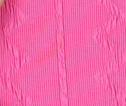 Bonmarché Women’s Pink Short Sleeve T-Shirt Top L Polyester