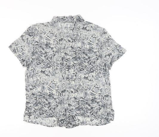Olsen Women’s Multicoloured Silk Floral Button-Up Shirt Size 12