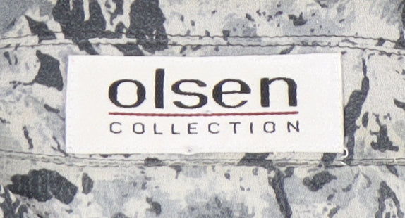 Olsen Women’s Multicoloured Silk Floral Button-Up Shirt Size 12