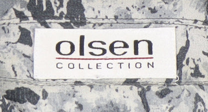 Olsen Women’s Multicoloured Silk Floral Button-Up Shirt Size 12