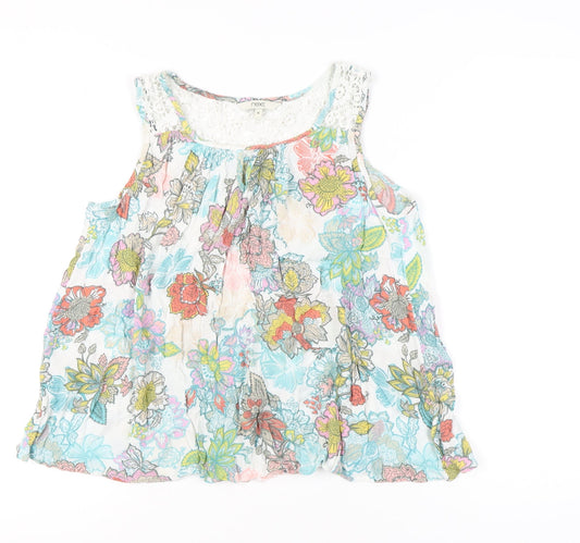 Womens UK Size 10 NEXT Multicoloured Tunic Blouse