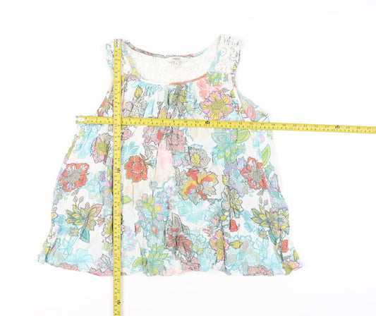 Womens UK Size 10 NEXT Multicoloured Tunic Blouse