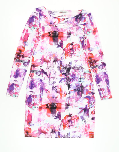 Definitions Women’s Multicoloured Floral Bodycon Dress Size 14