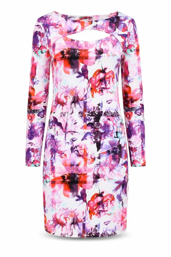 Definitions Women’s Multicoloured Floral Bodycon Dress Size 14