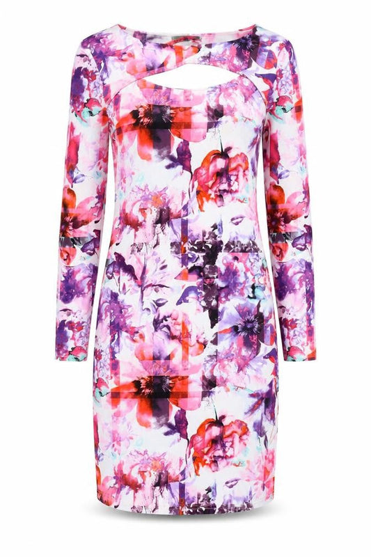 Definitions Women’s Multicoloured Floral Bodycon Dress Size 14